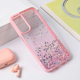 Futrola Frame Glitter - Samsung A256B Galaxy A25 roze.