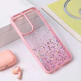 Futrola Frame Glitter - Samsung A566 Galaxy A56 5G roze.