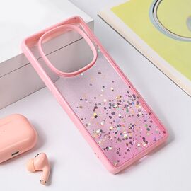 Futrola Frame Glitter - Xiaomi Redmi Note 14 Pro Plus 5G roze.