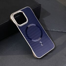 Futrola Magsafe Carbon - iPhone 13 Pro plava.