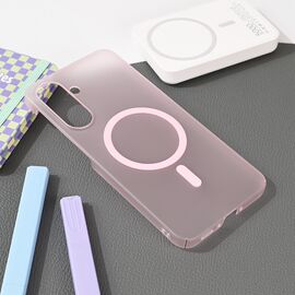 Futrola Magsafe mat PC - Samsung A566 Galaxy A56 5G roze.