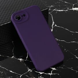 Silikonska futrola Teracell Giulietta - iPhone 16e 6.1 mat tamno ljubicasta.