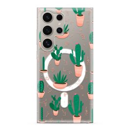 Futrola silikonska print MagSafe - Samsung S928 Galaxy S24 Ultra 5G cactus (MS).