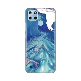 Silikonska futrola PRINT - Realme C21Y/C25Y Blue Marble.