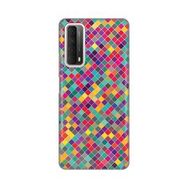 Silikonska futrola PRINT Skin - Huawei P Smart 2021 Colorful cubes.