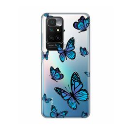 Silikonska futrola PRINT Skin - Xiaomi Redmi 10/Redmi 10 Prime Blue butterfly.