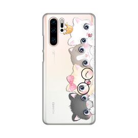 Silikonska futrola PRINT Skin - Huawei P30 Pro Cats.