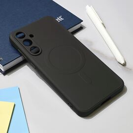 Silikonska futrola Teracell Giulietta Magsafe - Samsung A556 Galaxy A55 5G crna.