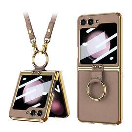 Futrola GOLD EDGE - Samsung F741B Galaxy Z Flip 6 5G braon (GKK case) (MS).