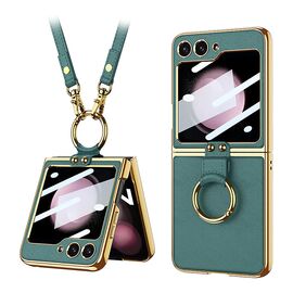 Futrola GOLD EDGE - Samsung F741B Galaxy Z Flip 6 5G zelena (GKK case) (MS).