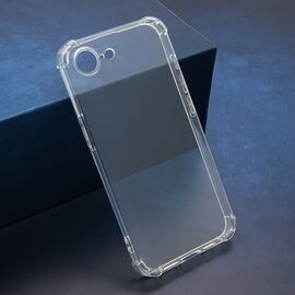 Silikonska futrola CRASHPROOF - iPhone 16e providna (MS).