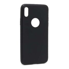 Futrola ultra tanki KOLOR - Iphone XS crna (MS).