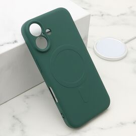 Futrola VELVET TOUCH MagSafe - iPhone 16 (6.1) tamno zelena (MS).