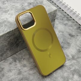 Futrola COLOR METAL MagSafe - iPhone 15 zlatna (MS).