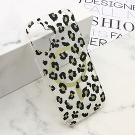 Futrola LEOPARD MagSafe - iPhone 16 (6.1) crna (MS).