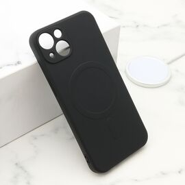 Futrola VELVET TOUCH MagSafe - iPhone 13 (6.1) crna (MS).