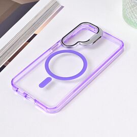 Futrola Magsafe Transparent - Samsung S921B Galaxy S24 ljubicasta.