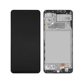 LCD displej (ekran) - Samsung A225/Galaxy A22 + touchscreen + frame black (crni) A+ OLED.
