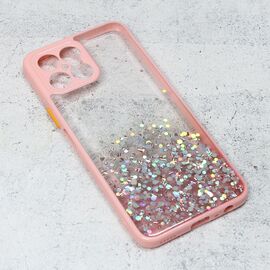 Futrola Frame Glitter - Huawei Honor X8 roze.