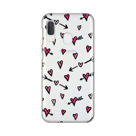 Silikonska futrola PRINT Skin - Samsung A202 Galaxy A20E Heart Pattern.