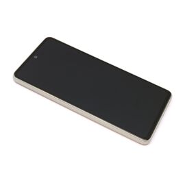 LCD displej (ekran) - Samsung A536 (A53 5G 2022) + Touch screen + frame Full ORG white (beli) (GH82-28024B/28025B) (MS).