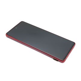 LCD displej (ekran) - Samsung G780 Samsung G780F Galaxy S20 FE + Touch screen + frame red Full ORG EU (MS).