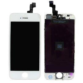 LCD displej (ekran) - Iphone 5S + Touch screen white (beli) high copy (MS).