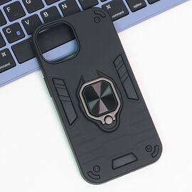 Futrola Cube Ring - iPhone 15 crna.