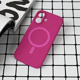 Futrola Magsafe Pure color - iPhone 16 6.1 tamno pink.