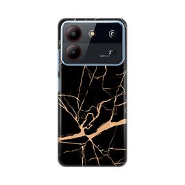 Silikonska futrola PRINT - ZTE Blade A54 All black (crni).