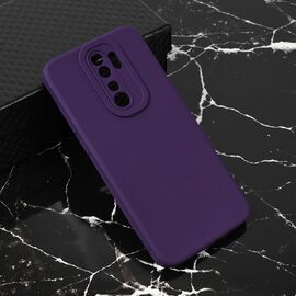 Silikonska futrola Teracell Giulietta - Xiaomi Redmi Note 8 Pro mat tamno ljubicasta.