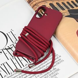 Futrola Crossbody - iPhone 16 6.1 bordo.