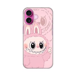 Silikonska futrola PRINT - iPhone 16 6.1 La Bubu Pink.