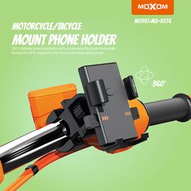 Drzac - mobilni telefon MOXOM MX-VS76 za bicikl i motor crni (MS).