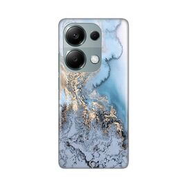 Silikonska futrola PRINT - Xiaomi Redmi Note 13 Pro 4G Blue Gold Marble.