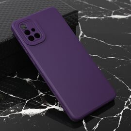 Silikonska futrola Teracell Giulietta - Samsung A715F Galaxy A71 mat tamno ljubicasta.