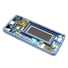 LCD displej (ekran) - Samsung G960 Galaxy S9 + Touch screen + frame blue Full ORG EU (GH97-21696D/21679D) (MS).