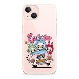 Silikonska futrola ultra tanka (skin) PRINT CLEAR - iPhone 13 (6.1) LBB004 (MS).