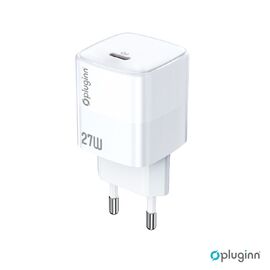 Kucni punjac Pluginn PI-D73-27w, PD 3.0, PPS, 27W sa PD iPhone lightning kablom beli CE.