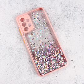 Futrola Frame Glitter - Samsung A525 Galaxy A52 4G/A526 Galaxy A52 5G/A528B Galaxy A52s 5G roze.