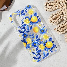 Futrola print Magsafe - iPhone 16 6.1 Mediteran Lemon.