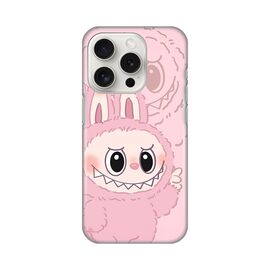 Silikonska futrola PRINT - iPhone 15 Pro 6.1 La Bubu Pink.