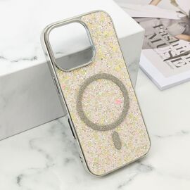 Futrole GLAM GLOW MagSafe - iPhone 16 Pro (6.3) siva (MS).
