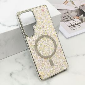 Futrole GLAM GLOW MagSafe - Samsung S938 Galaxy S25 Ultra 5G siva (MS).