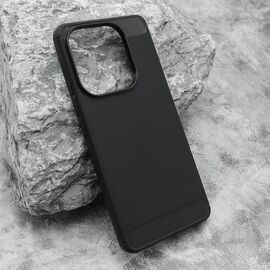 Silikonska futrola BRUSHED - Xiaomi Redmi Note 14 4G crna (MS).