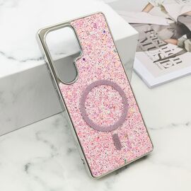 Futrole GLAM GLOW MagSafe - Samsung S938 Galaxy S25 Ultra 5G roze (MS).