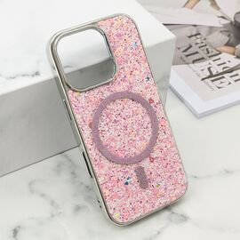 Futrole GLAM GLOW MagSafe - iPhone 16 Pro (6.3) roze (MS).