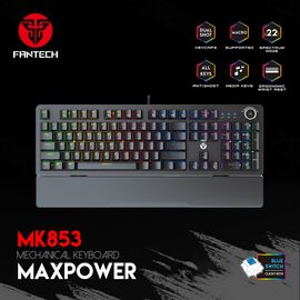 Tastatura Mehanicka Gaming Fantech MK853 RGB Maxpower crna (Blue switch).