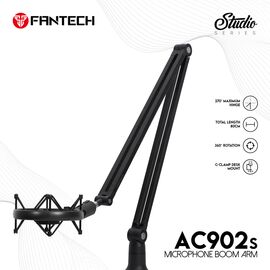 Studijski Drzac - mikrofon Fantech AC902s Microfone boom arm crni.