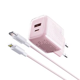 Kucni punjac Moxom MX-HC206 18W FAST Type C na lightning pink (MS).